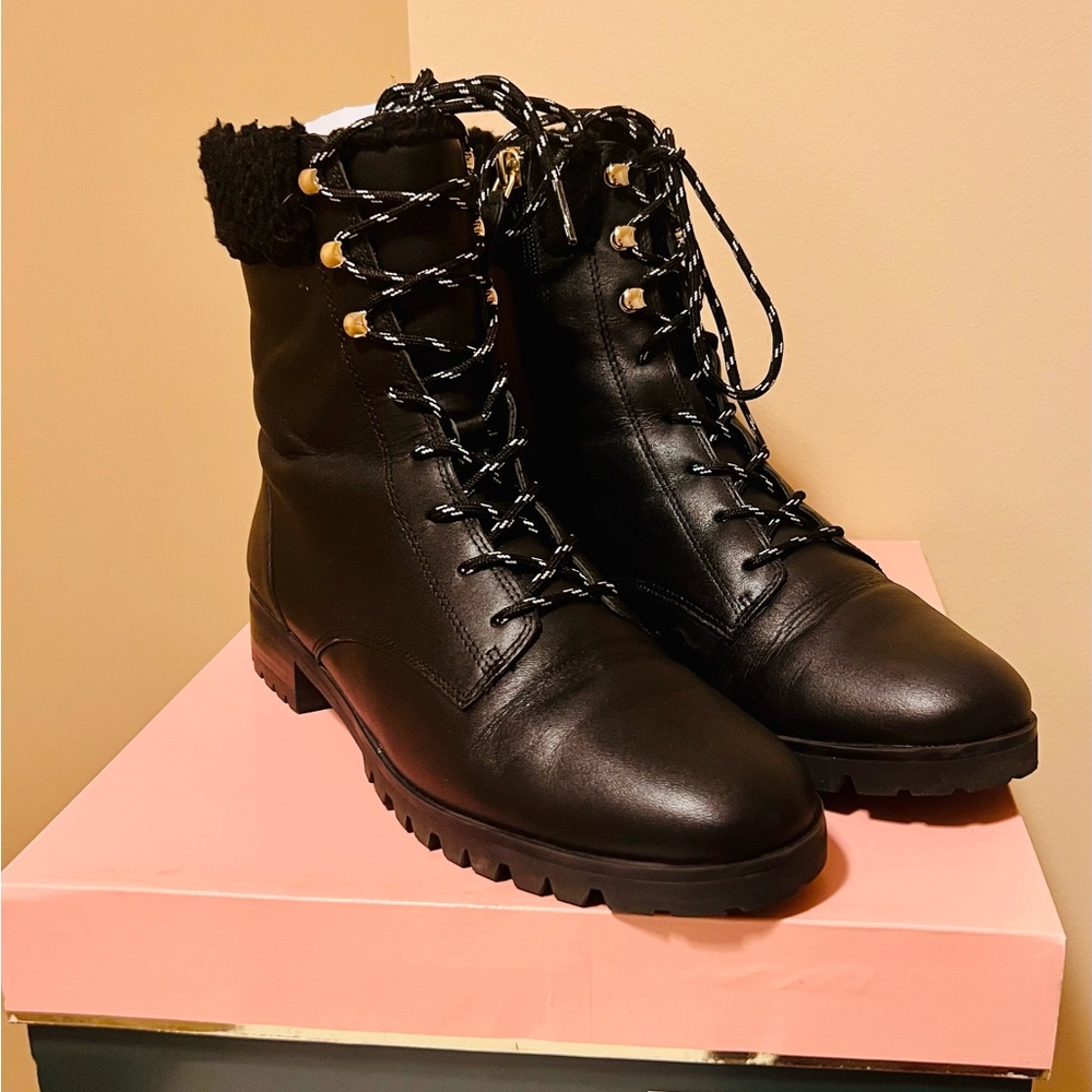 Kate Spade ♠️ New York Rafferty Combat Lace Up Boots GUC Size 8 Women’s